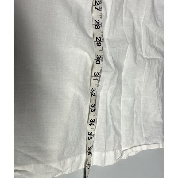 Barbizon Vintage Night Gown White Cotton Embroidered Flowers L - Picture 8 of 8